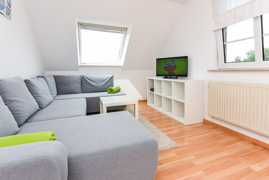 Ferienwohnung 3 - Wohnraum mit integrierter Küche