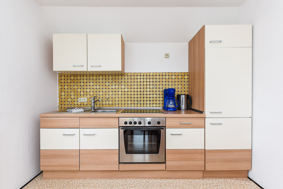 Ferienwohnung 3 - Wohnraum mit integrierter Küche