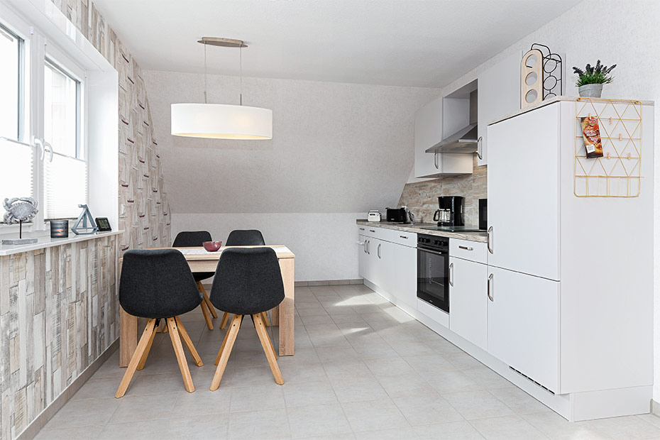 Ferienwohnung - Wohnzimmer mit integriertem Küchenbereich