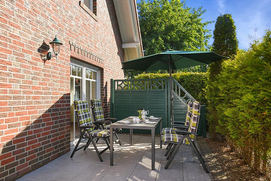 Ferienwohnung „Kleine Möwe“ - Terrasse