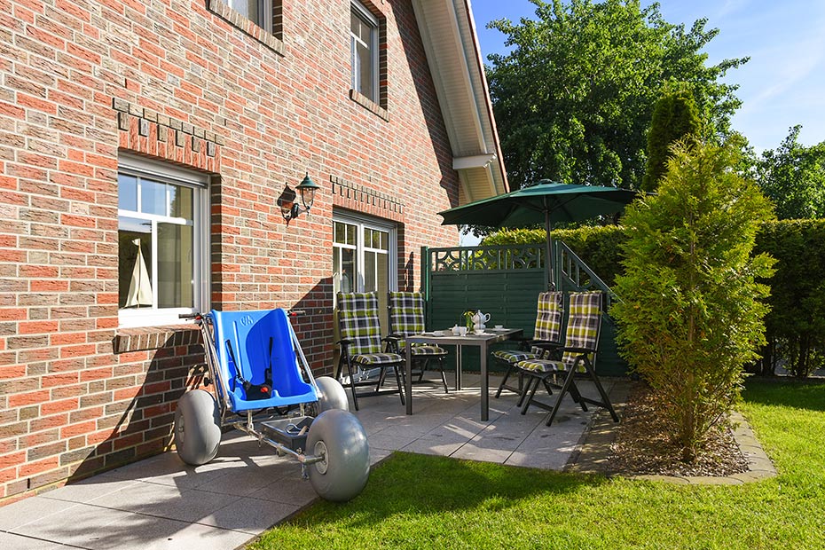 Ferienwohnung „Kleine Möwe“ - Terrasse
