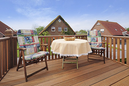 Ferienwohnung „Ebbe“ - Balkon