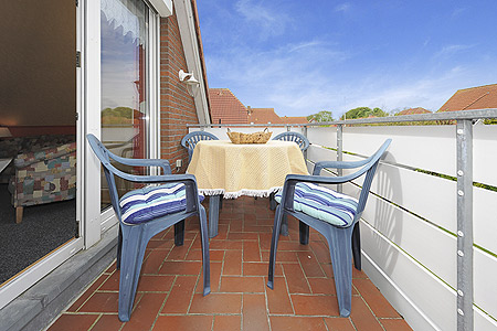 Ferienwohnung „Flut“ - Balkon