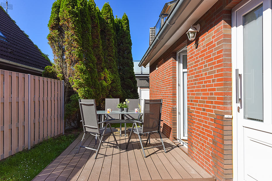 Ferienwohnung „Ebbe“ - Terrasse