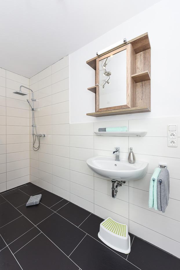 Ferienwohnung „Ebbe“ - Badezimmer