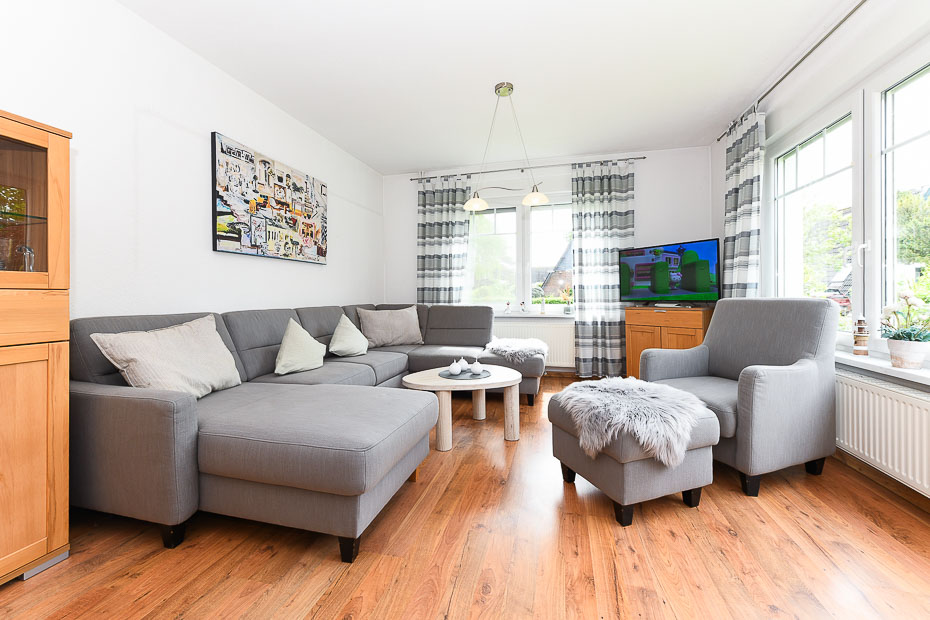 Ferienhaus „Möwenweg“ - Wohnzimmer