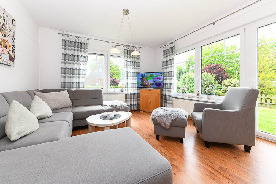Ferienhaus „Möwenweg“ - Wohnzimmer