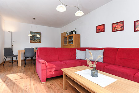 Ferienhaus „Möwenweg“ - Wohnzimmer