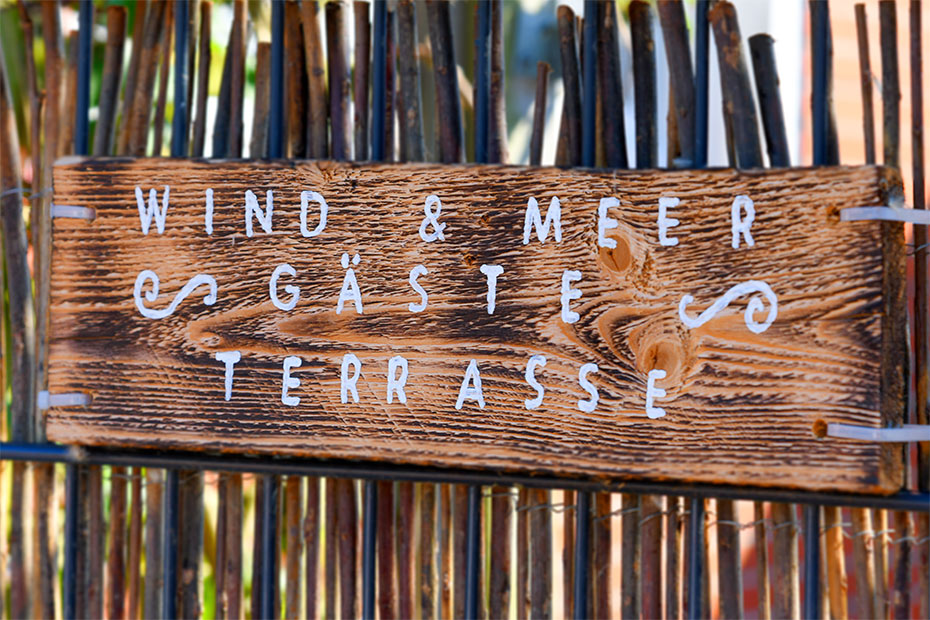 Ferienwohnung „Wind“ - Terrasse für beide Ferienwohnungen unseres Hauses