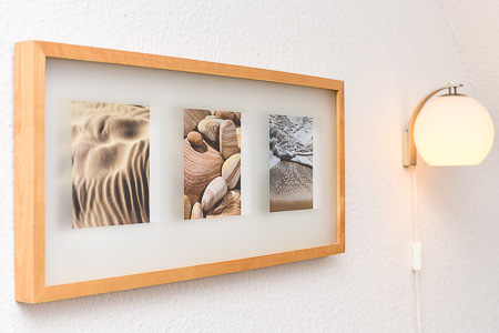 Ferienwohnung „Lee“ - Wohnzimmer mit integriertem Küchenbereich