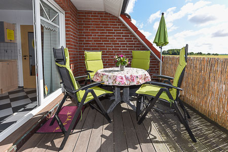 Ferienwohnung „Lee“ - Balkon