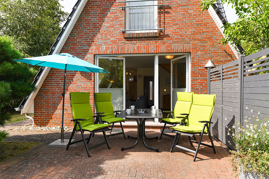 Ferienhaus „Nixe“ - Terrasse