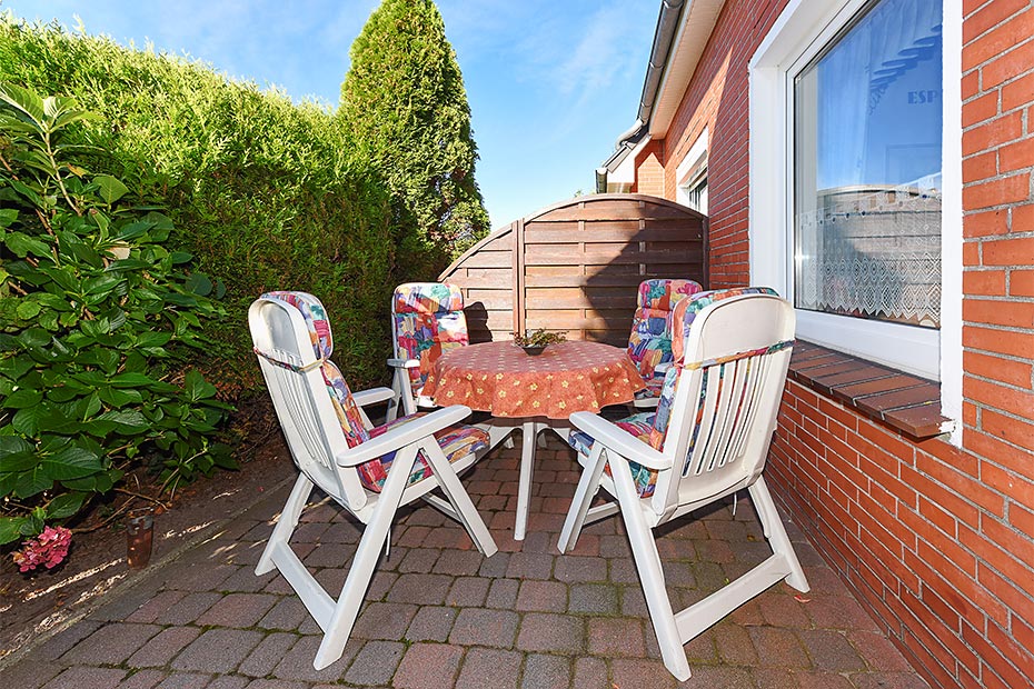 Ferienwohnung „Flut“ - Terrasse
