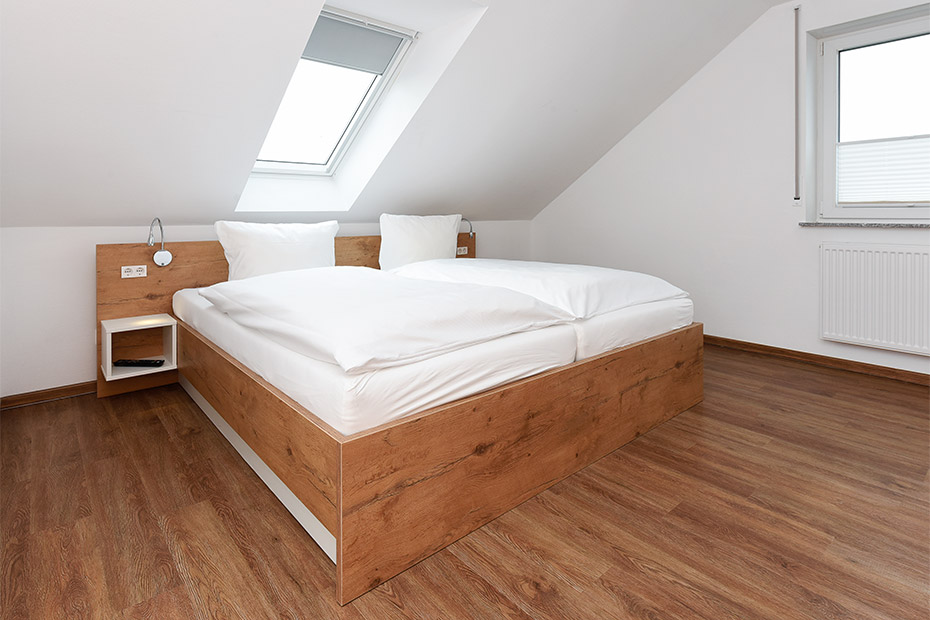 Ferienhaus „Nordseegold“ - Schlafzimmer 2 mit Sauna