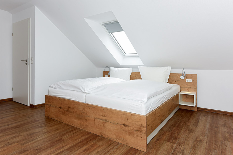 Ferienhaus „Nordseegold“ - Schlafzimmer 2 mit Sauna