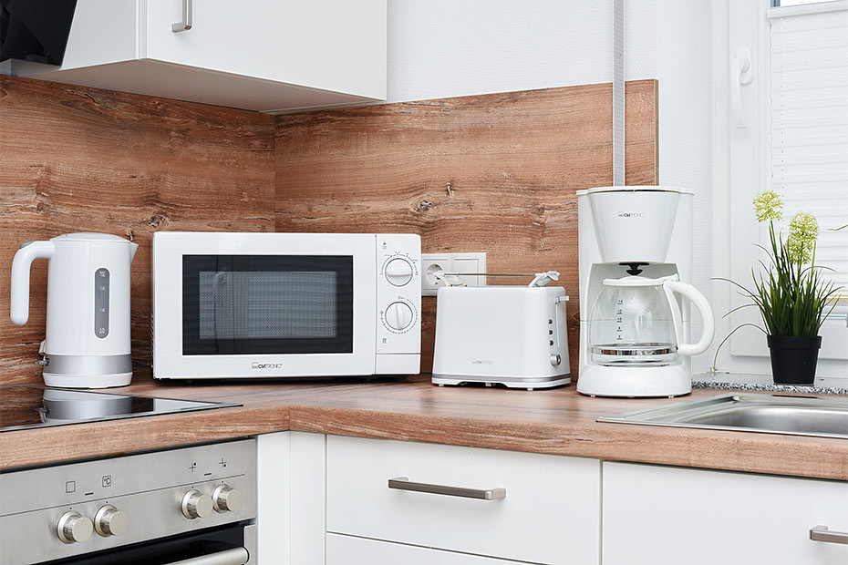 Ferienhaus „Nordseegold“ - Wohnraum mit integrierter Küche