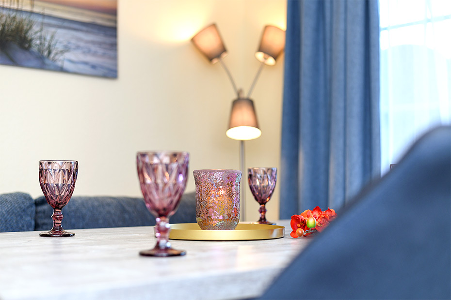 Ferienwohnung 3 - Wohnraum mit integrierter Küche