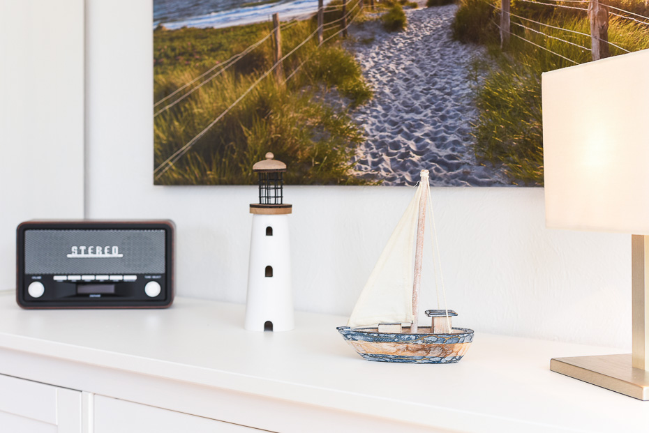 Ferienwohnung 1 - Wohnzimmer mit integriertem Küchenbereich