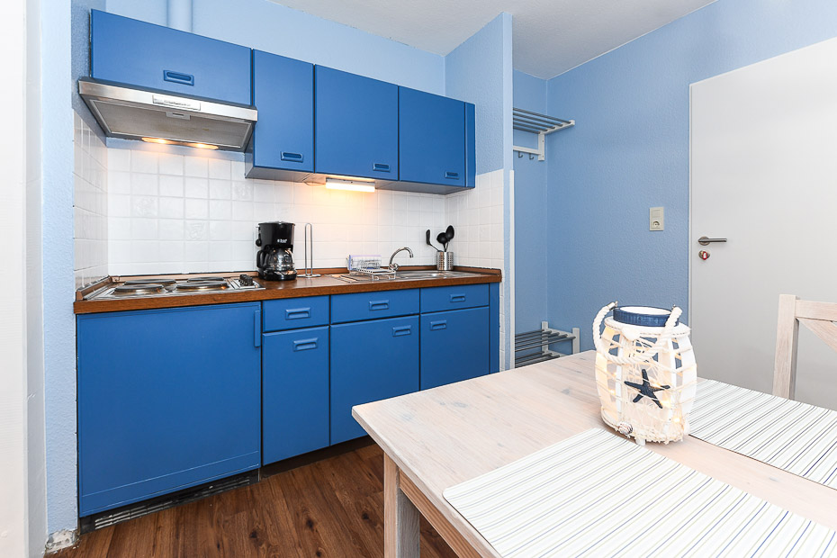 Ferienwohnung 5 - Wohnzimmer mit integriertem Küchenbereich