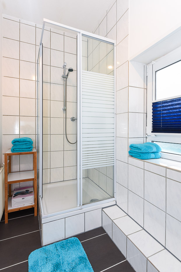 Ferienwohnung „Dünenrose“ (4) - Badezimmer