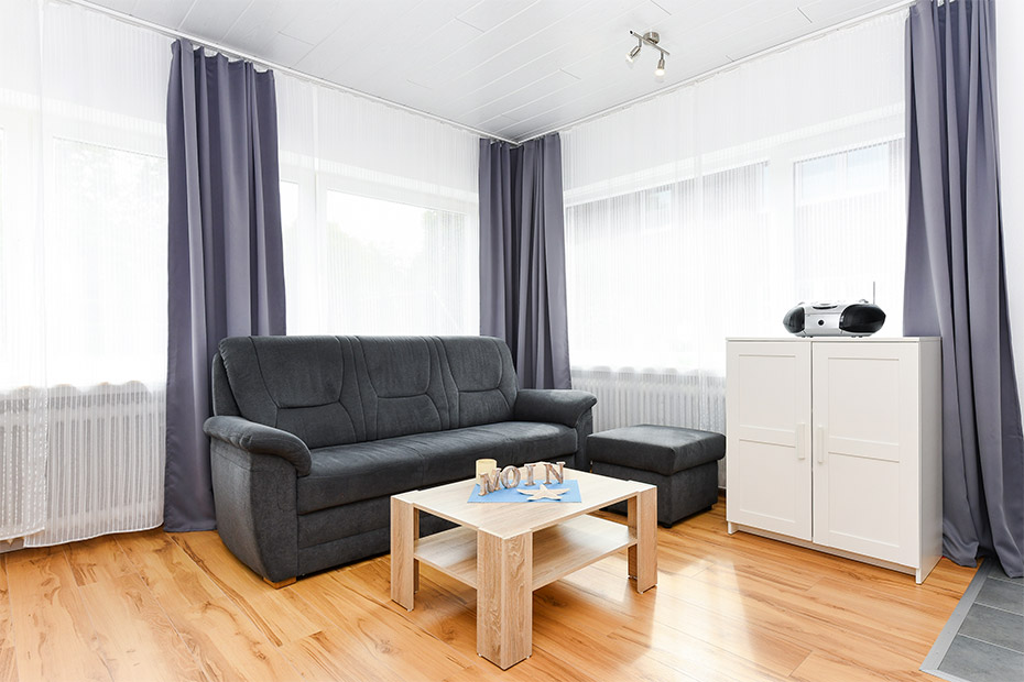 Ferienwohnung „Dünenrose“ (4) - Wohn- und Schlafraum