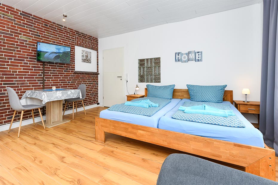 Ferienwohnung „Dünenrose“ (4) - Wohn- und Schlafraum