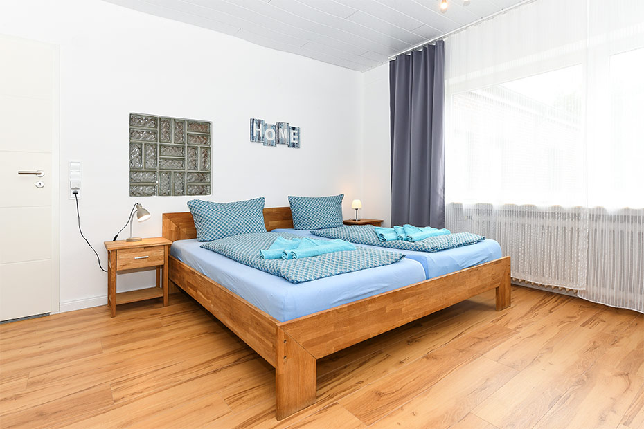 Ferienwohnung „Dünenrose“ (4) - Wohn- und Schlafraum