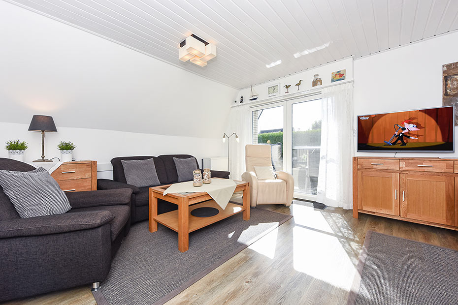 Ferienhaus „Wattwurm“ - Wohnzimmer