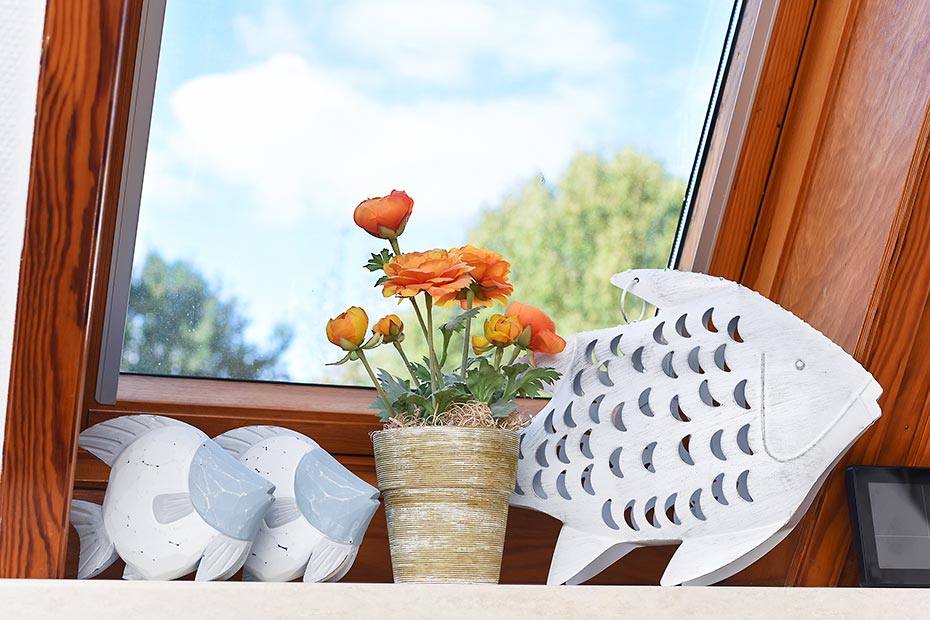 Ferienhaus „Wattwurm“ - Wohnzimmer