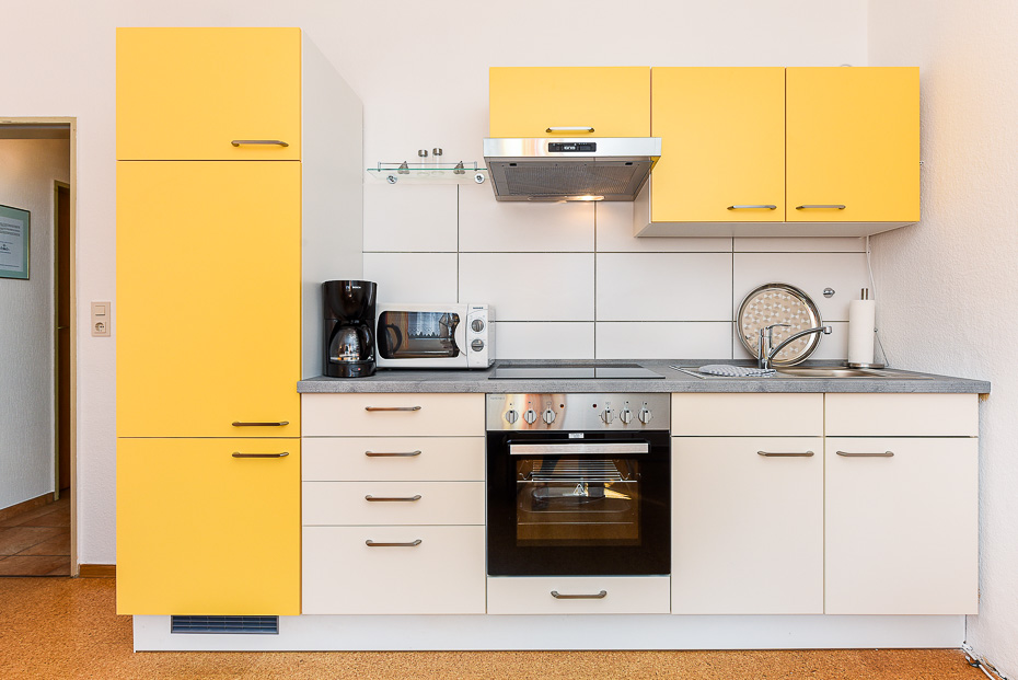 Ferienwohnung „Vordeck“ - Wohnraum mit integrierter Küche