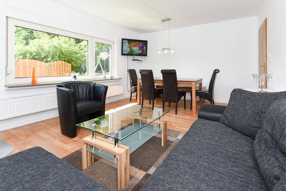 Ferienhaus „Lieblingsdüne“ - Wohnzimmer