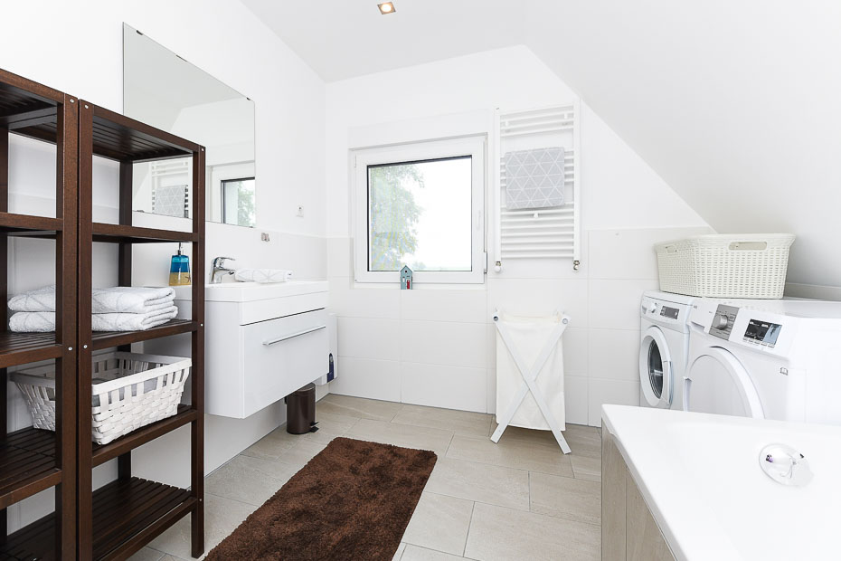 Ferienhaus „Junker Balthasar“ - Badezimmer im Obergeschoss