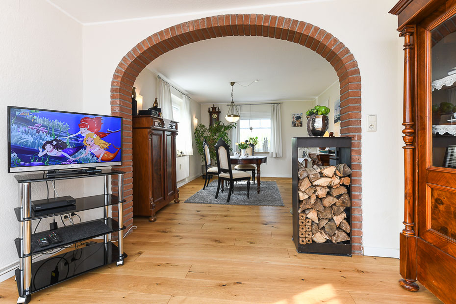 Ferienhaus „Nordsee Landhuus Heinken“ - Wohn- und Esszimmer