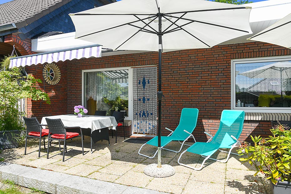 Ferienhaus „Meer“ - Terrasse