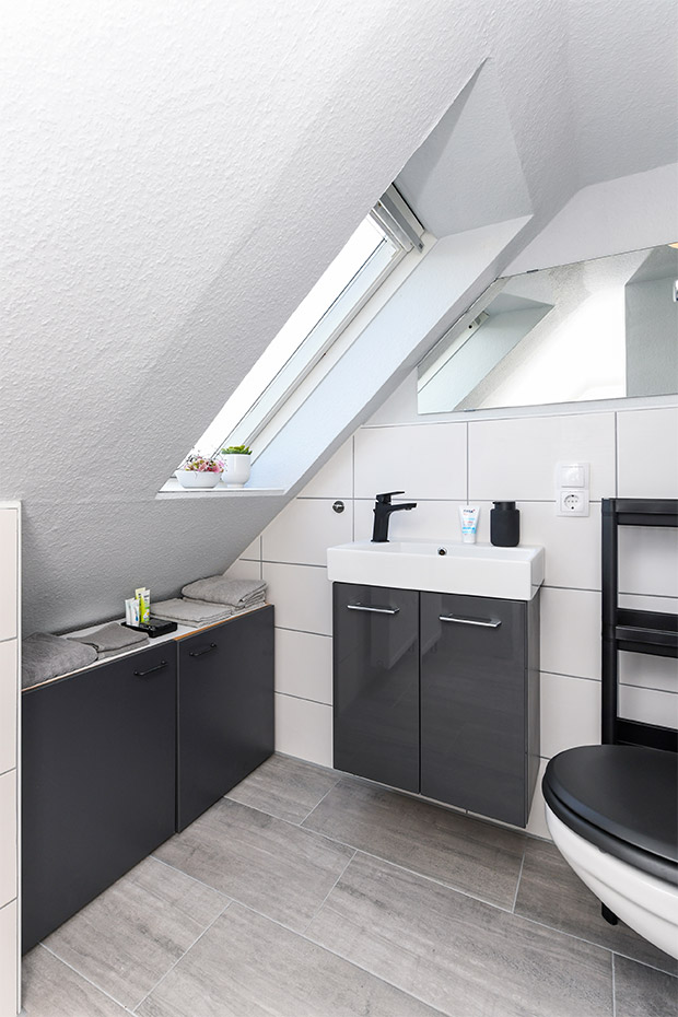 Ferienwohnung „Abendrot“ - Badezimmer