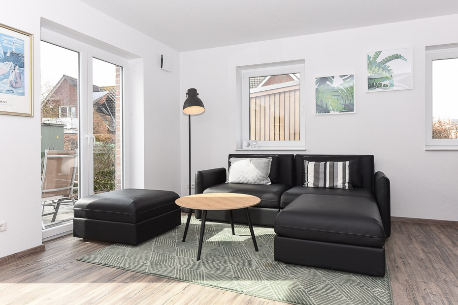 Ferienhaus „Schwalbennest“ - Wohnraum mit integrierter Küche