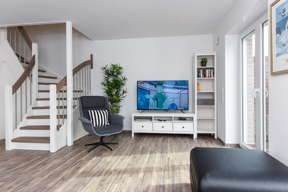 Ferienhaus „Schwalbennest“ - Wohnraum mit integrierter Küche