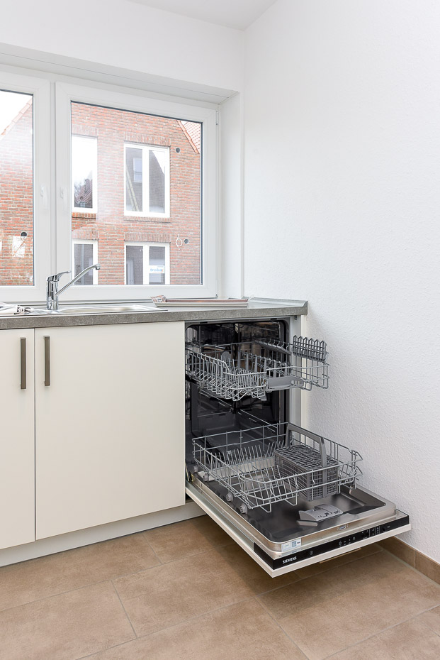 Ferienhaus „Schwalbennest“ - Wohnraum mit integrierter Küche