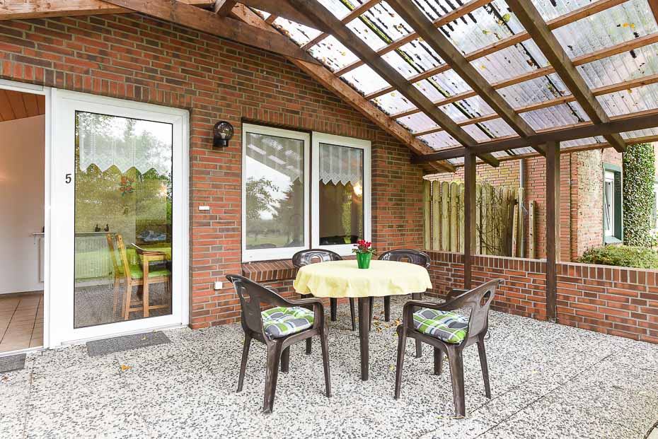 Ferienhaus „Pusteblume“ - Terrasse
