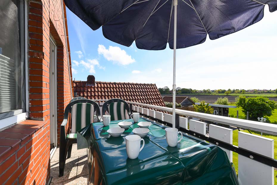 Ferienwohnung „Haus Wangerooge“ - Balkon