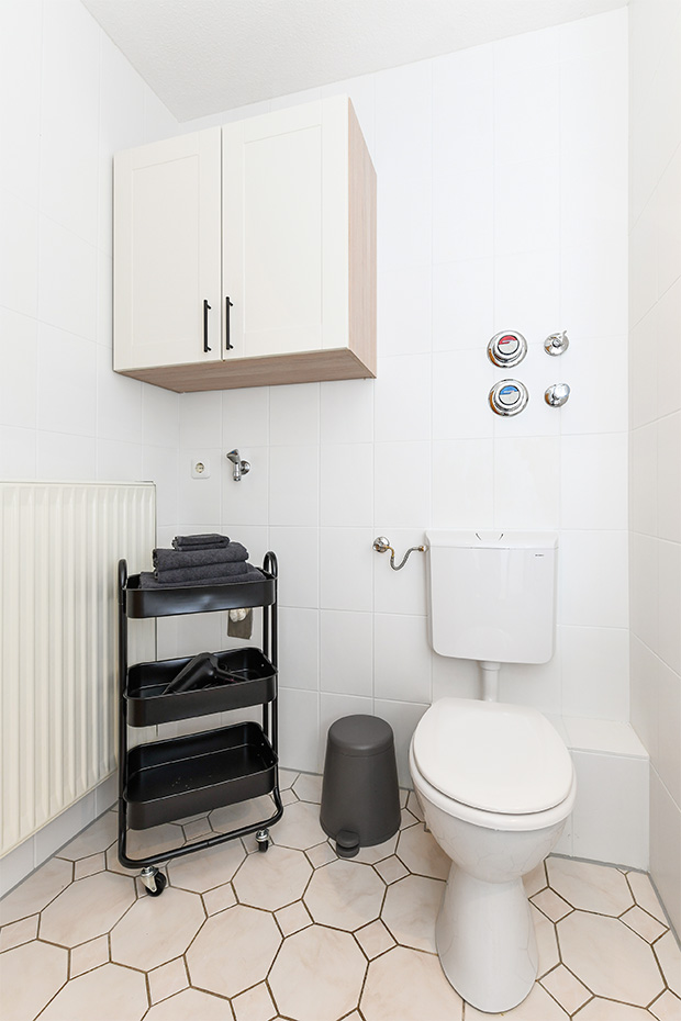 Ferienwohnung „Nordseebutze“ - Badezimmer