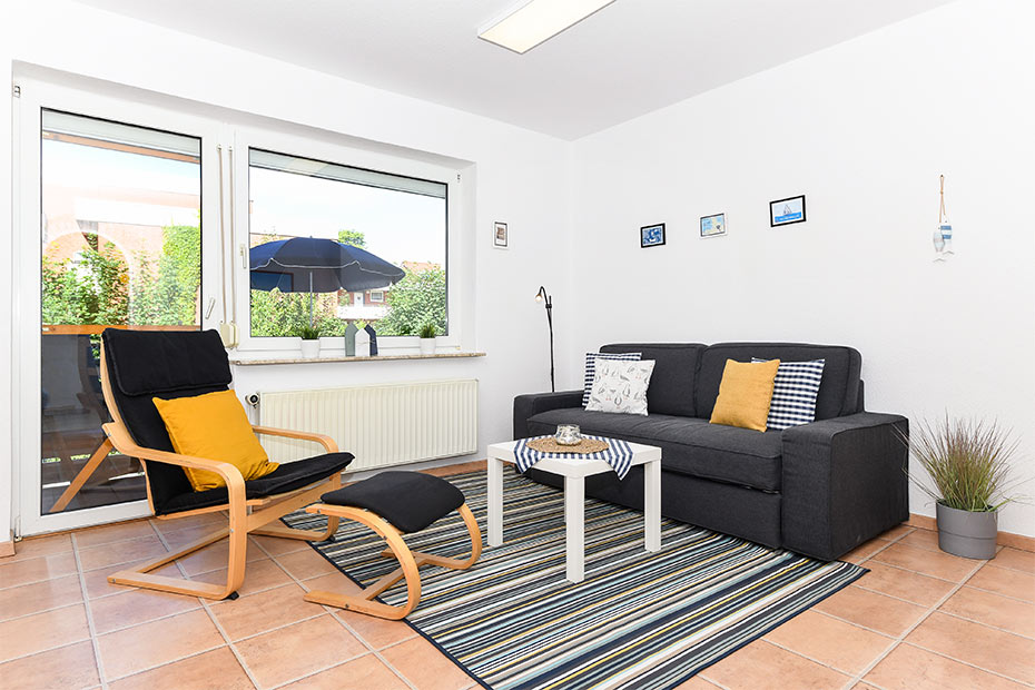 Ferienwohnung „Nordseebutze“ - Wohnzimmer