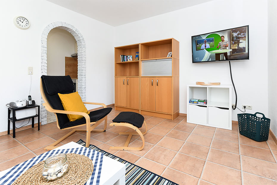 Ferienwohnung „Nordseebutze“ - Wohnzimmer