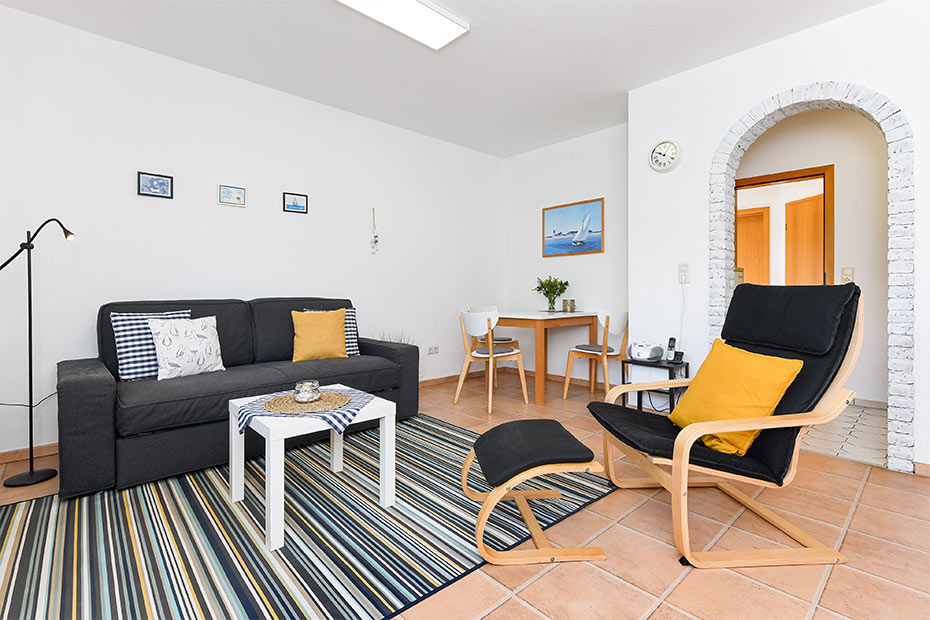 Ferienwohnung „Nordseebutze“ - Wohnzimmer