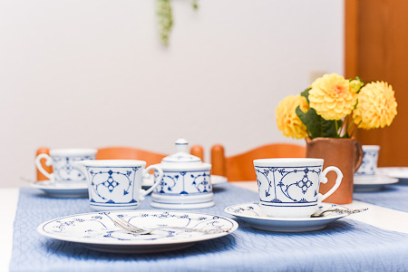 Ferienwohnung „Deichblick“ - Wohnraum mit integrierter Küche