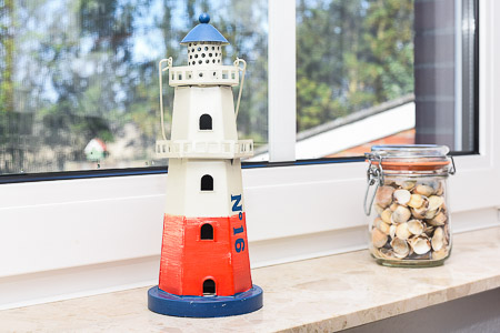 Ferienwohnung „Deichblick“ - Wohnraum mit integrierter Küche