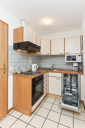 Ferienwohnung „Morgensonne“ - Wohnraum mit integrierter Küche