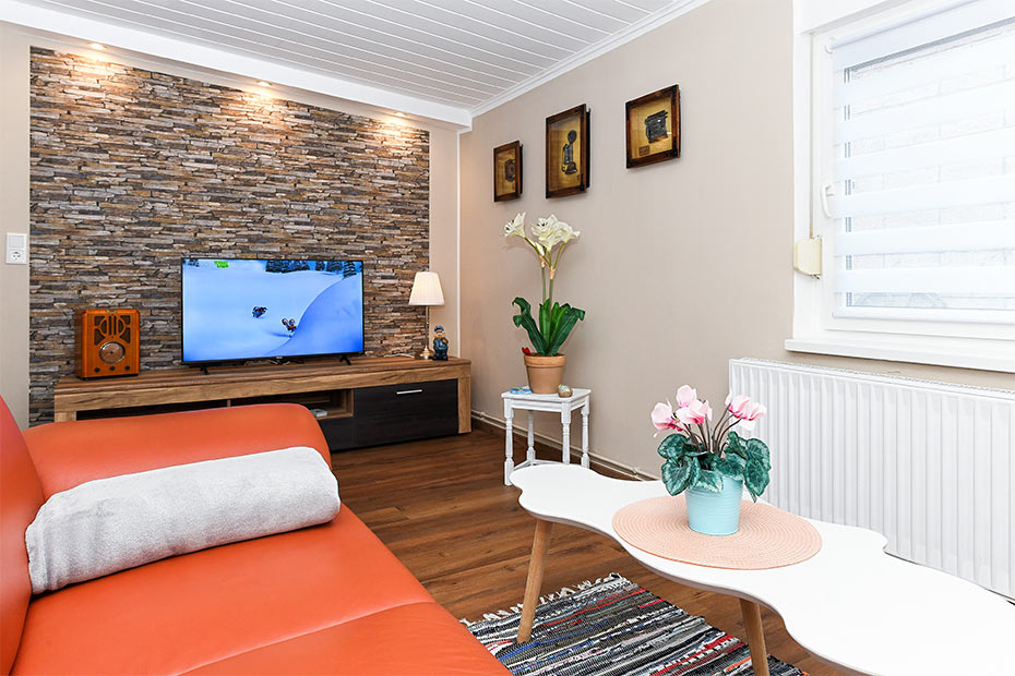 Ferienwohnung „Möwe“ - Wohnzimmer
