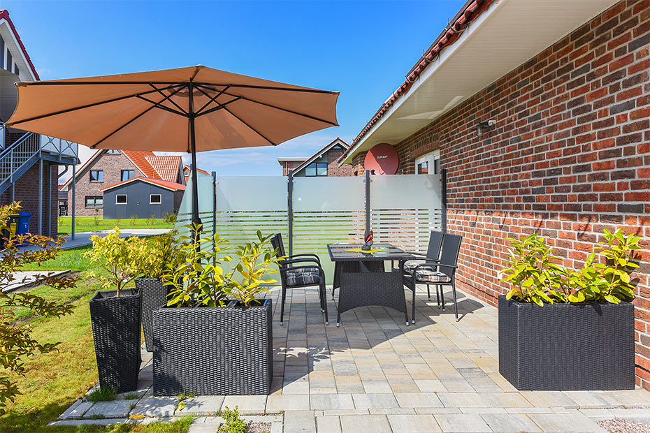 Ferienwohnung „große Wohnung“ - Terrasse