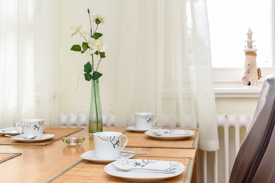 Ferienwohnung „Kornkammer“ - Wohnzimmer mit integriertem Küchenbereich